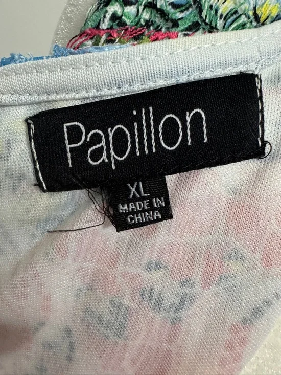 Papillon Blanc Multicolor Sleeveless Mandala Tunic with Black & White Accents - Picture 10 of 16